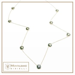 collana Allegra smalto 9 fiori piccoli
